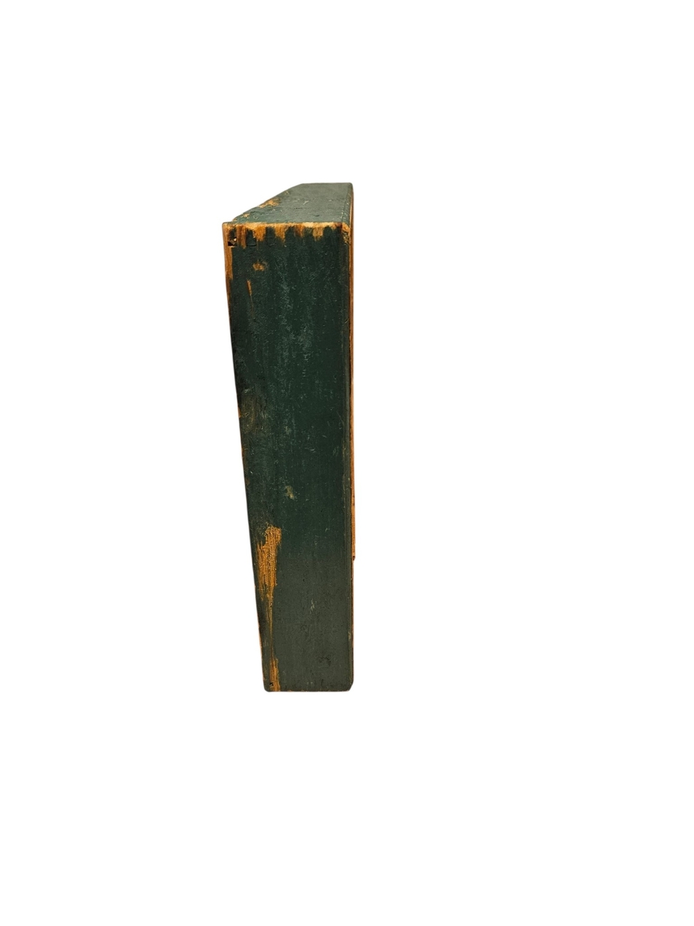 Vintage 40's Painted Green and Wood Cutlery Tray Organizer 8.5" x 13" - Picture 4 of 8